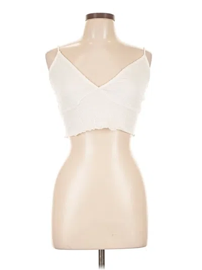 Pre-owned Windsor Tank Top Ivory Strapless Neckline Tops
