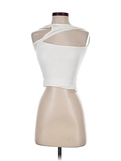 Pre-owned Windsor Tank Top Ivory Strapless Neckline Tops In White