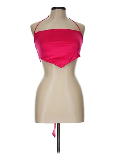 Pre-owned Windsor Tank Top Pink Strapless Neckline Tops