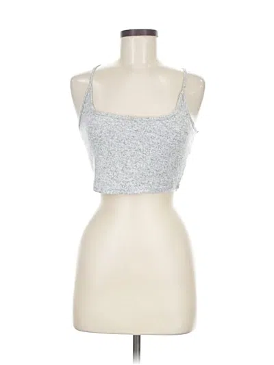Pre-owned Windsor Tank Top Silver Strapless Neckline Tops