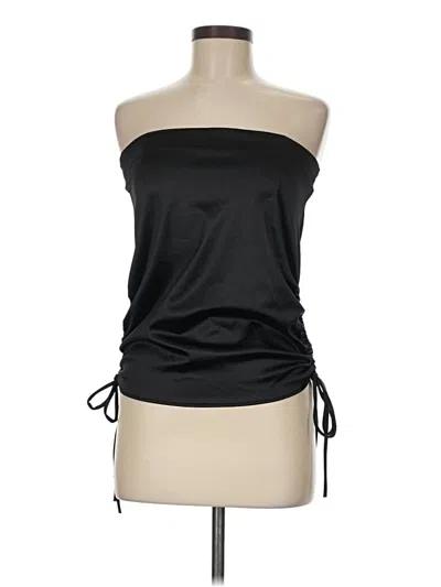 Pre-owned Windsor Tube Top Black Strapless Neckline Tops