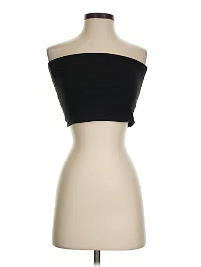 Pre-owned Windsor Tube Top Black Strapless Neckline Tops
