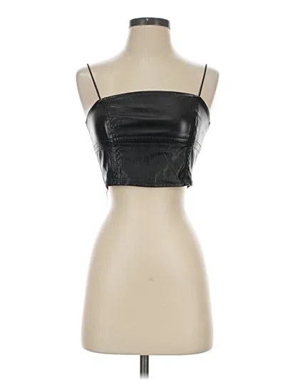Pre-owned Windsor Tube Top Black Strapless Neckline Tops
