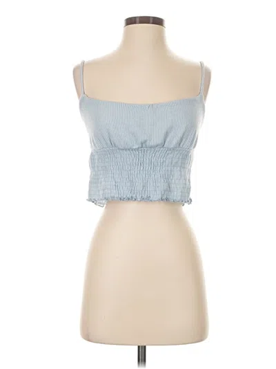 Pre-owned Windsor Tube Top Blue Strapless Neckline Tops