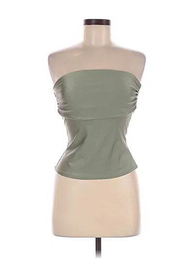 Pre-owned Windsor Tube Top Green Strapless Neckline Tops