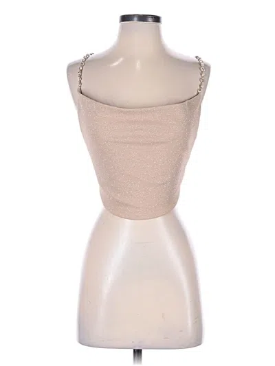 Pre-owned Windsor Tube Top Tan Strapless Neckline Tops