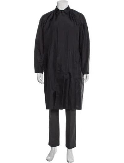 Pre-owned Windsor Vintage 1980's Trench Coat In Black