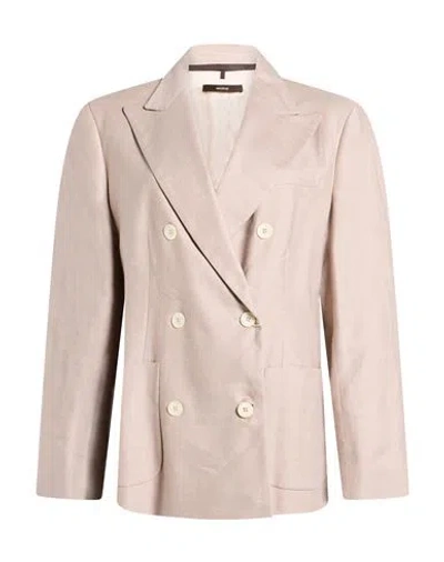 Windsor . Woman Blazer Blush Size 6 Linen, Lyocell, Elastane In Pink