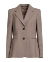Windsor . Woman Blazer Sand Size 14 Virgin Wool