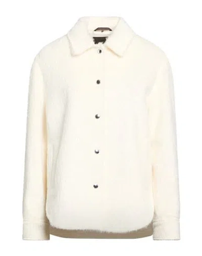 Windsor . Woman Jacket Ivory Size 4 Alpaca Wool, Wool, Polyamide In White