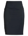 Windsor . Woman Midi Skirt Midnight Blue Size 14 Virgin Wool, Elastane In Blue
