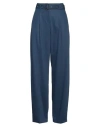 Windsor . Woman Pants Blue Size 14 Virgin Wool In Blue