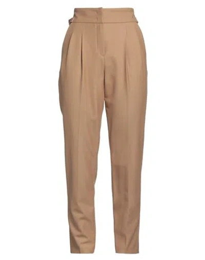 Windsor . Woman Pants Camel Size 8 Virgin Wool, Elastane In Beige
