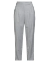 Windsor . Woman Pants Light Grey Size 10 Virgin Wool, Elastane In Multi