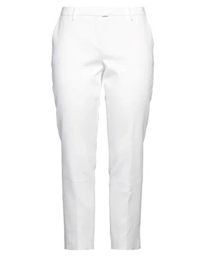 Windsor . Woman Pants White Size 14 Cotton, Elastane