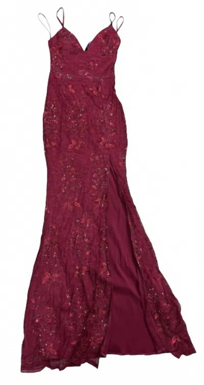 Windsor Women's Sleeveless Maxi Dress In Red In Burgundy