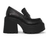 Windsorsmith Black Leather Platform Shoes - Spolied In Black