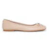 Windsorsmith Blush Pink Leather Mocassin Flat Shoes - Babydoll In Beige
