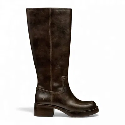Windsorsmith Faux Leather Knee-high Riding Boots In Brown