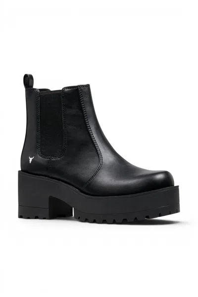 Windsorsmith Windsormsith Women's Black Chunky Platform Chelsea Boots - Evolve