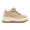 Windsorsmith Womens Sand Brown Suede Chunky Platform Sneakers Trainers - Ultimatum