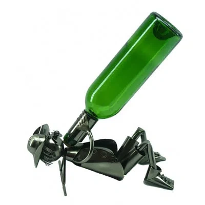 Wine Bodies Drunk Man 1 Bottle Tabletop Wine Bottle Rack In Silver