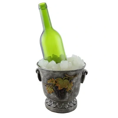 Wine Bodies Juliana Ice Bucket 1 Bottle Tabletop Wine Bottle Rack In Silver;gold