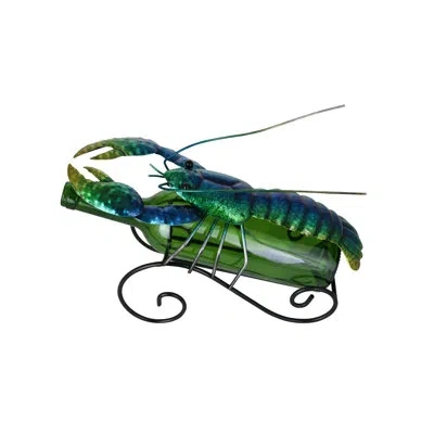 Wine Bodies Lobster 1 Bottle Tabletop Wine Bottle Rack In Blue;green