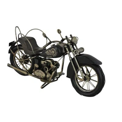 Wine Bodies Old School Pan Head Motorcycle Bottle Holder In Black
