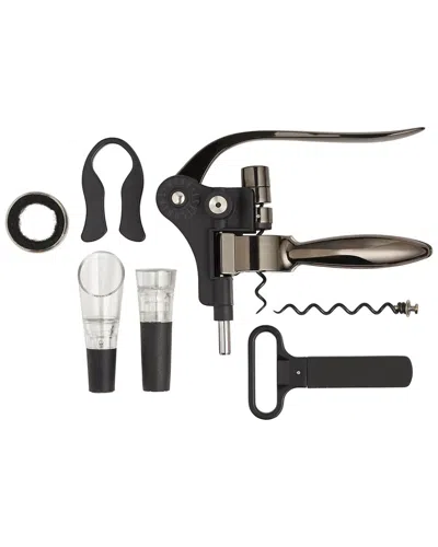 Wine Enthusiast 7pc Wine Lovers Lever Corkscrew Gift Set In Multi