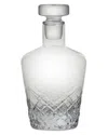 Wine Enthusiast Lattice Etched Whiskey Decanter In Transparent