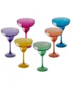 Wine Enthusiast Set Of 6 Brilliance Shatterproof Tritan Outdoor Margarita  Glasses In Multi