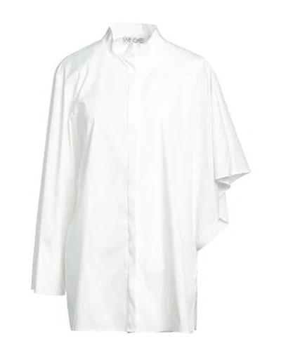 Wingate Woman Shirt White Size 2 Cotton, Polyamide, Elastane