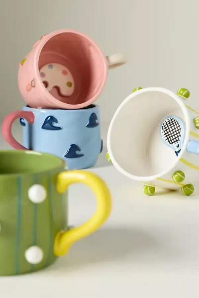 Winged Pupa Stoneware Hobby Mug In Multi