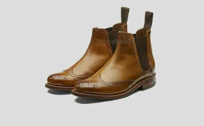 Pre-owned Wingtip Chelsea Handmade Women's Genuine Leather Oxford Brogue  Boots-562 In All Colors Available