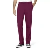 Wink W123 Flat Front Cargo Pocket Mens Short Moisture Wicking Wrinkle Resistant Quick Dry Scrub Pant In Red