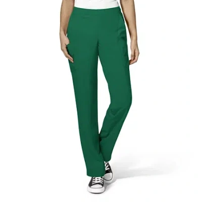 Wink W123 Flat Front Cargo Pocket Womens Plus Tall Moisture Wicking Wrinkle Resistant Quick Dry Scrub Pan In Green