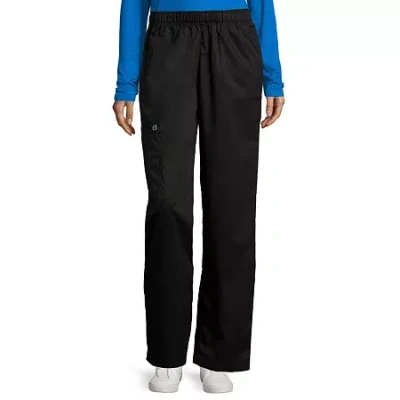 Wink Wonderwork 501 Pull-on Cargo Womens Tag Free Scrub Pant In Black