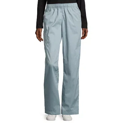Wink Wonderwork 501 Pull-on Cargo Womens Tag Free Scrub Pant In Gray