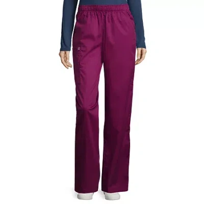 Wink Wonderwork 501 Pull-on Cargo Womens Tag Free Scrub Pant In Purple