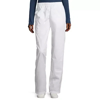 Wink Wonderwork 501 Pull-on Cargo Womens Tag Free Scrub Pant In White