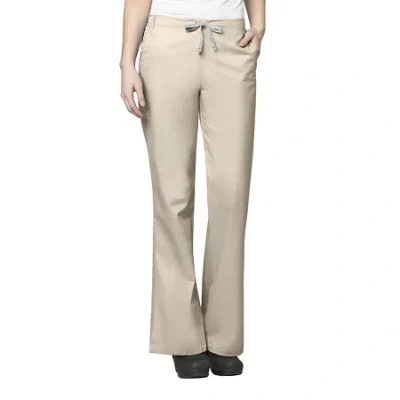 Wink Wonderwork 502 Flare Womens Petite Tag Free Scrub Pant In Neutral