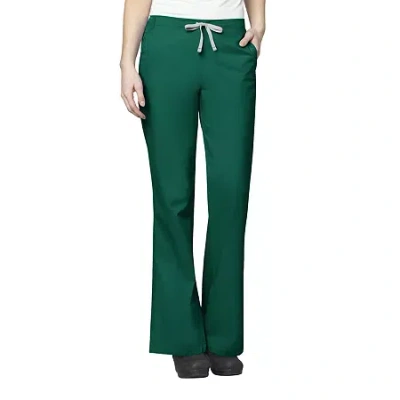 Wink Wonderwork 502 Flare Womens Plus Tall Tag Free Scrub Pant In Green