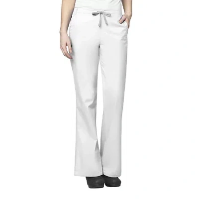 Wink Wonderwork 502 Flare Womens Plus Tall Tag Free Scrub Pant In White