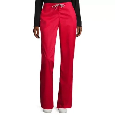 Wink Wonderwork 502 Womens Tag Free Scrub Pant In Red