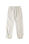 Winnie Bottom Closure Trouser Ivory In White