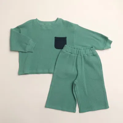 Winnie + Crew Kids'  Aiden Set In Green