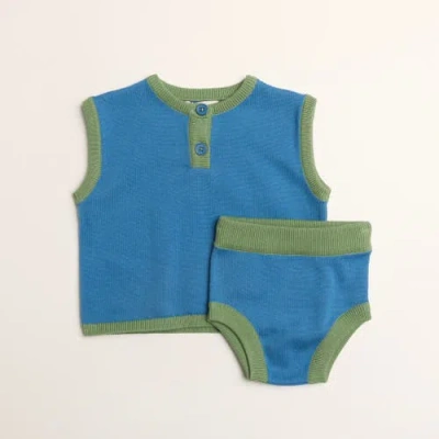 Winnie + Crew Kids'  Blaine Set In Blue