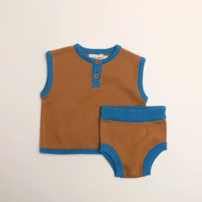 Winnie + Crew Kids'  Blaine Set In Brown