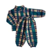 Winnie + Crew Kids'  Brooks Quarter-zip Set In Multi